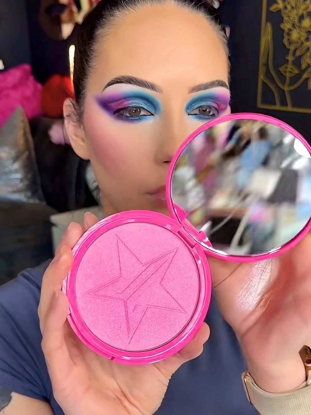 Jeffree Star | ‘Rock Candy Bling’ Skin Frost Highlighter | NiB cool baby pink - Picture 12 of 16